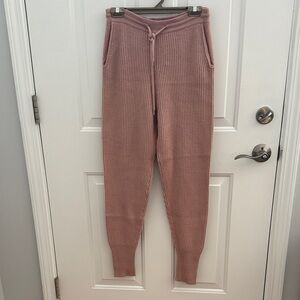 Jonathan Simkhai Pink Ribbed Leggings